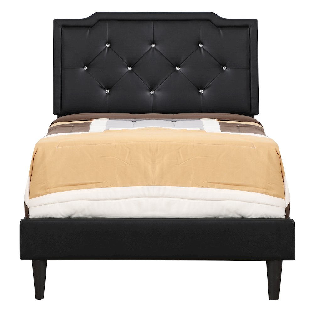 Glory Furniture Deb Twin Bed in Black Color