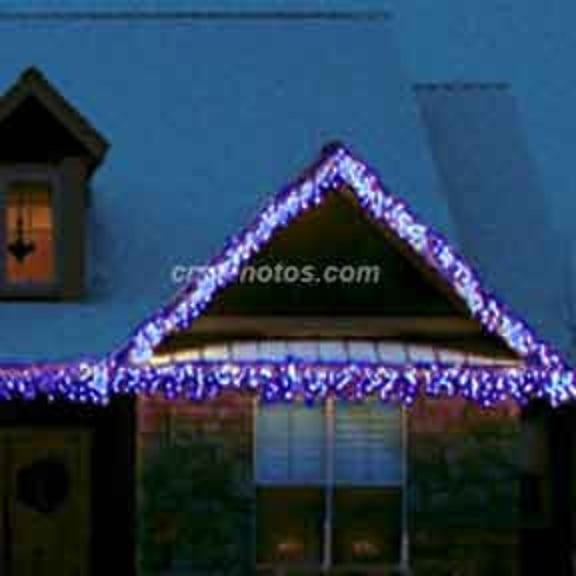 7' LED M5 70 Blue Christmas Icicle Light Set