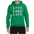 thumbnail image 2 of Wild Bobby, Anchor Wheels Love Lake Life, Unisex Graphic Hoodie Sweatshirt, Kelly, XX-Large, 2 of 4
