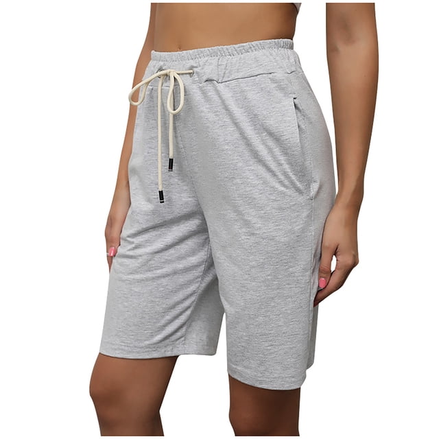 Pantalones Cortos Para Mujer Pantalones Cortos de Entrenamiento Pantalones Deportivos Casuales de Cintura Alta Pantalones de Yoga Odeerbi ODB165338