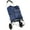 Blue, variant on 40L Foldable Shopping Trolley with Wheels & Removable Waterproof Oxford Bag, 88lbs Load Capacity, Portable Cart for Grocery/Market/Travel, Blue