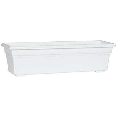 16242 Countryside Flower Box Planter  24-Inch  White