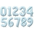 thumbnail image 2 of Number Eighteen Balloon Pastel Blue Sky Blue Light Blue 32" Large Party Birthday Balloon, 2 of 3