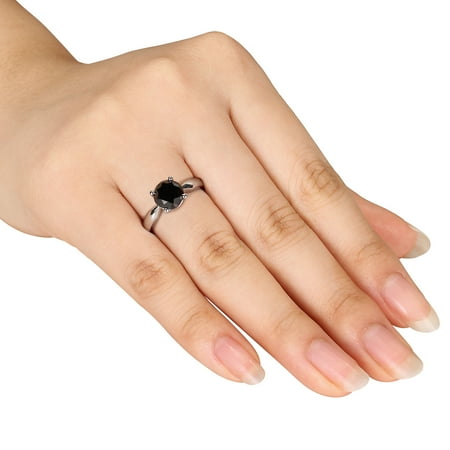 1-1/2 Carat T.w. Black Diamond Engagemen