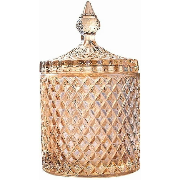 Crystal Candy Jar Candy Jar With Lids Crystal Candy Jar Crystal Candy Jar Covered With Glass (jar)