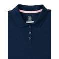 thumbnail image 3 of Wonder Nation Girls School Uniform Interlock Short Sleeve Polo Shirt, 4-Pack, Sizes 4-18, 3 of 3