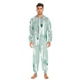 thumbnail image 3 of 1 Piece Adult Onesie Pajamas Cozy & Loose-Fit Sleepsuit Loungewear with Pockets Cute Cartoon Llama Pattern XXX-Large, 3 of 7