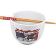 thumbnail image 2 of Marvel Spider-Man Ceramic Ramen Noodle Rice Bowl with Chopsticks Microwave Safe, 20 Ounces, 2 of 7