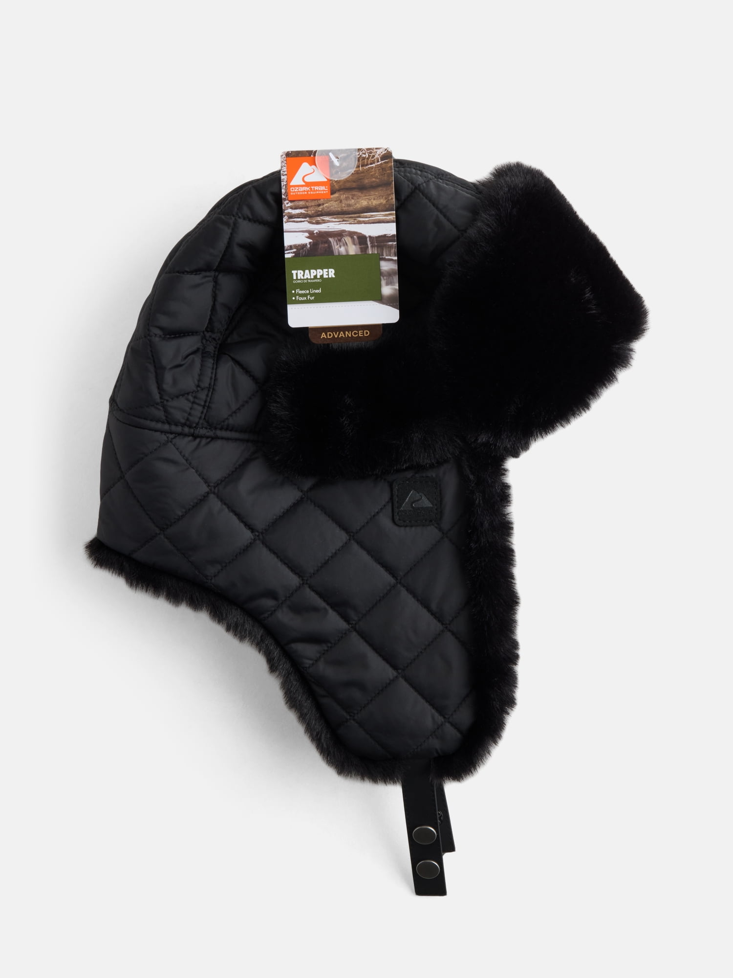 Ozark Trail Women's Quilted Trapper Hat, Black