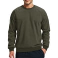 thumbnail image 2 of Mens Crew Neck Sweatshirt Basic Winter Fleece Pullover Warm Cozy Casual Sweat Shirts for Work and Outdoor Wear 2026 Army Green M, 2 of 6