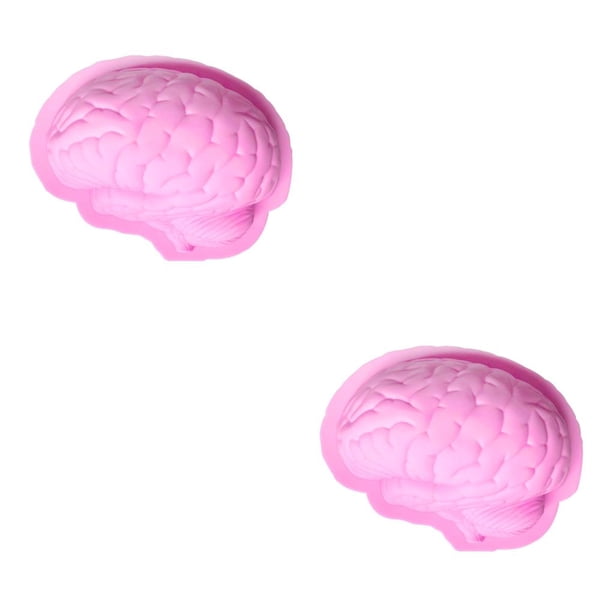 Kearding 3D Halloween Silicone Baking Mold Brain Cream Cooking Kitchen Ice Cake Moulds Decorating Supplies Pastry Tools Jello Dessert 22x17x6cm 2piezas Kearding CBP584099