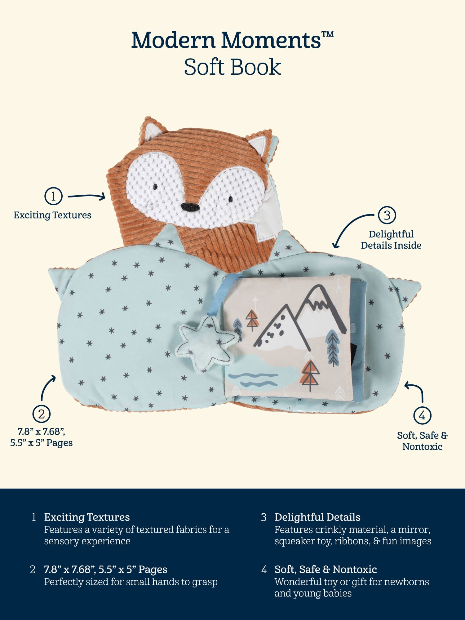 Modern Moments by Gerber Baby Boy Soft Book