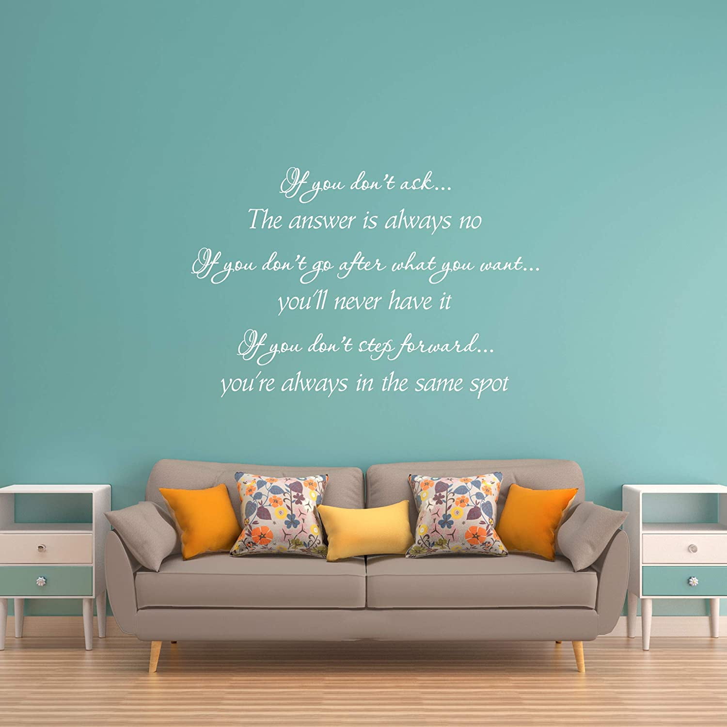 VWAQ If You Don't Ask The Answer is Always No Vinyl Wall Decal ...