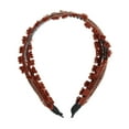 thumbnail image 3 of Unique Bargains 1 Pc Headband Embroidery Flower Hair Accessories for Women Brown, 3 of 5