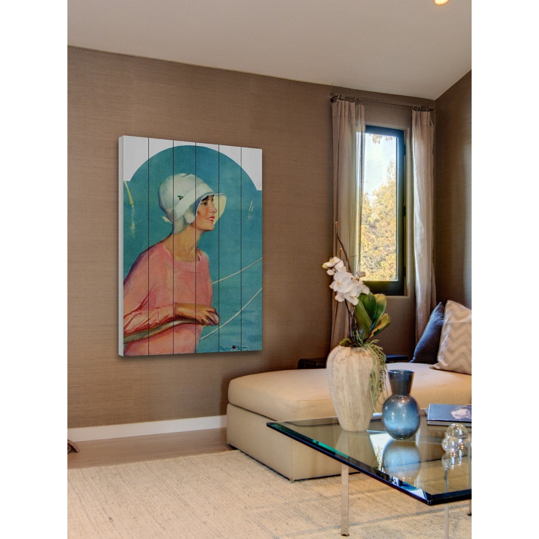 Marmont Hill "Sailing Attire" Painting Print on White Wood