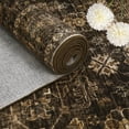 thumbnail image 5 of Hasoo Washable Rug 9' x 12' Rugs for Living Room Vintage Floral Farmhouse Indoor Non Slip Large Carpet for Bedroom, Brown, 5 of 6
