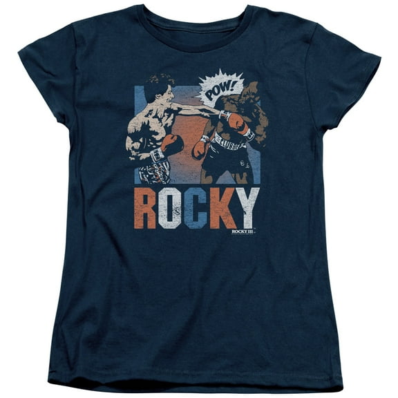 Rocky Rocky Pow Women's T-Shirt Navy