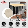 ALEKO 13'x10' Retractable Awning Fabric Replacement, Ivory Color