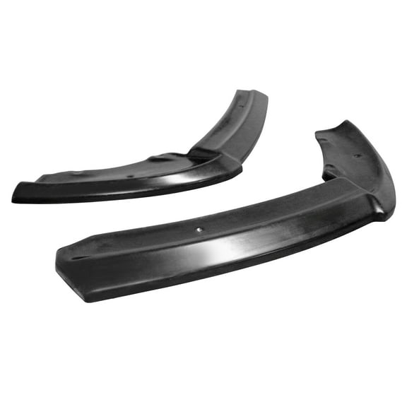 Ikon Motorsports Rear Bumper Splitters Fits 2006-2008 Porsche 987 Cayman S, MX Style Unpainted Black PU Rear Lower Spats Winglet Valance Aprons 2PCS