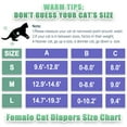thumbnail image 2 of Wegreeco Cat Diapers for Female and Male Cats,Reusable Pet Kitten Diapers for Cats Spraying,Kitty Cat Incontinence Diapers Large, 2 of 6