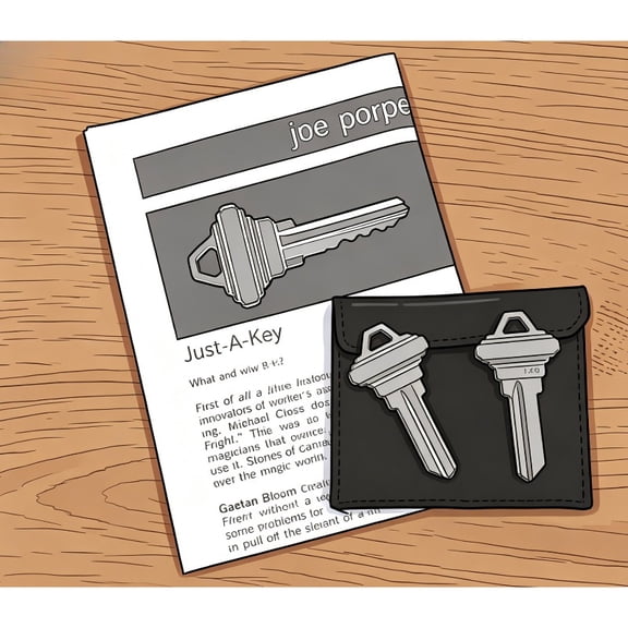 Just A Key By Joe P- Magic Tricks Magic Props Mentalism Magic Close Up Street Magia Magician Toys Joke Illusions Classic
