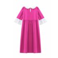 thumbnail image 2 of iiniim Kids Girls Medieval Princess Dress-up Lace Collar A Line Maxi Gown Dress Rose 14, 2 of 4