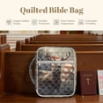 thumbnail image 4 of FOR U DESIGNS Deer American Flag Print Bible Cover for Women Men Bible Case Large Capacity Church Bag Bible Protective Tote Bag Bible Organizer Case with Zipper Pocket, 4 of 7