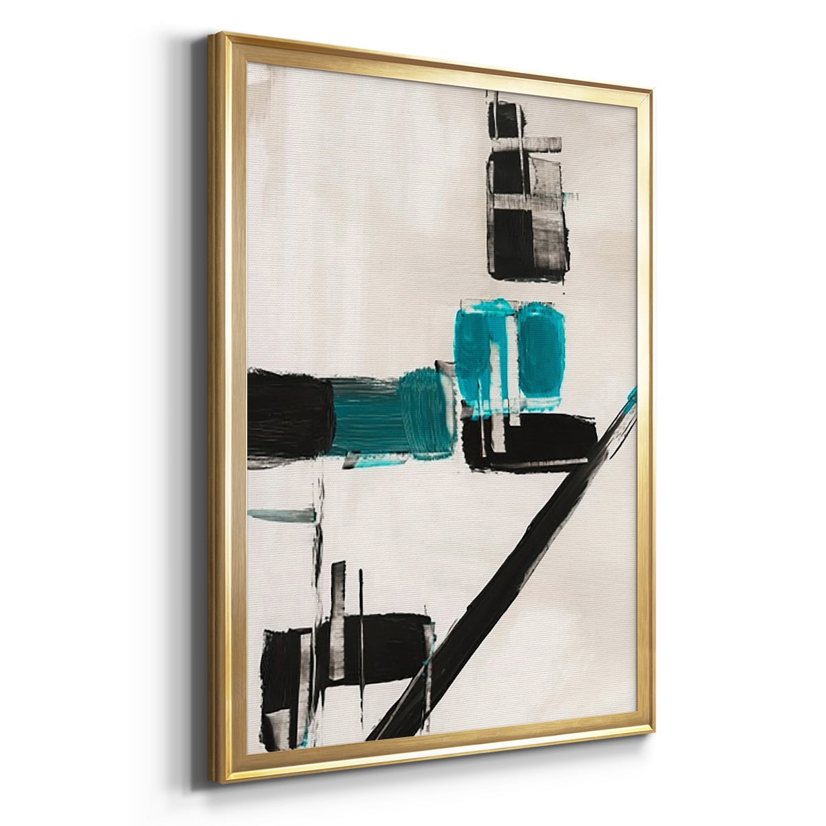 Geometry Notes I Premium Framed Print, in Gold, Black, or Silver - Ready to Hang