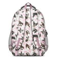 thumbnail image 3 of Cute Boston Terrier Dog and Pink Love Heart Backpack for School,Cute School Bag,Schoolbag with Adjustable Shoulder Straps & Padded Back,16.9 Inch, 3 of 5