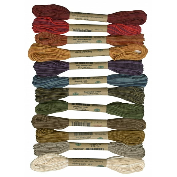 Valdani Floss 6 Strand Sampler 12 Assorted Colors Artists' Pallette