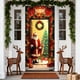 thumbnail image 1 of Decoraciones navideñas, adornos navideños, funda para puerta navideña de 89 x 183 cm (35 x 72 pulgadas), cortina navideña para puerta y pared, decoración navideña para fiestas y festivales, funda de p, 1 of 6