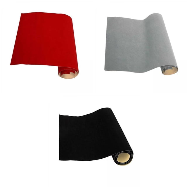 3x Feuille Auto Arrière Feutre Velours Velours Tissu/autocolnt Artisanal BLESIY Tela de terciopelo pegajosa