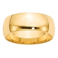 thumbnail image 4 of Primal Gold 14 Karat Yellow Gold 8mm Lightweight Comfort Fit Band Size 4.5, 4 of 7