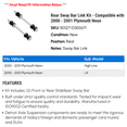 thumbnail image 2 of Rear Sway Bar Link Kit - Compatible with 2000 - 2001 Plymouth Neon, 2 of 2