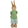 thumbnail image 6 of Northlight Standing Sisal Spring Rabbit Figure with Egg Basket Easter Decoration - 20.25", 6 of 6