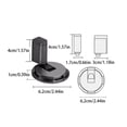 thumbnail image 4 of Methold Opciones fáciles de instalación del tapón de succión de puerta de longitud ajustable de aleación de zinc disponibles Herramientas y ferretería Oro, 4 of 6