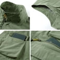 thumbnail image 3 of Chiccall Men's Fishing Cargo Vest Outdoor Quick Dry Photography Zip Up Work Vest with Multi Pockets Mesh Liner, 3 of 5