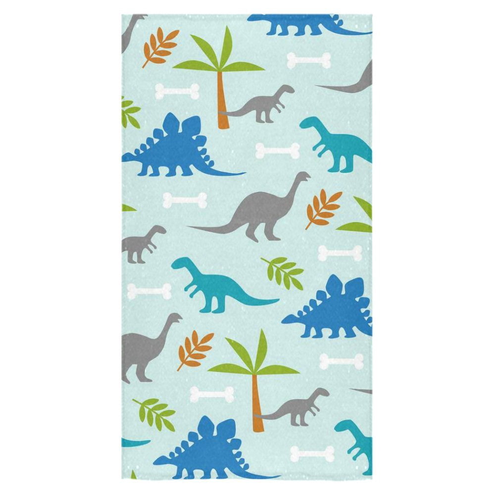 dinosaur bath towel