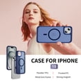 thumbnail image 4 of Allytechgroup iPhone 14 / iPhone 13 Case Magnetic, Compatible with Magsafe Matte Back Cover Military Grade Shockproof Anti-Scratch Slim Fit Phone Case Cover for Apple iPhone 14/ iPhone 13, Darkblue, 4 of 9