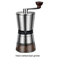 thumbnail image 3 of Advancent Molinillo de café portátil de acero inoxidable con molienda externa gruesa y fina de 8 velocidades de tamaño pequeño Juegos de servir café y té, 3 of 6