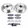 thumbnail image 3 of PowerStop Rear Z23 Evolution Sport Carbon-Fiber Ceramic Brake Pad and Drilled & Slotted Rotor Kit Fits: SUBARU Select Models K4631, 3 of 10