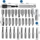 thumbnail image 2 of Juego de extractores de tornillos dañados, acero de alta velocidad Versailles, 22 piezas, kit de extractores de tornillos rotos, herramienta multiusos para quitar tornillos de pernos rotos con E magn, 2 of 5