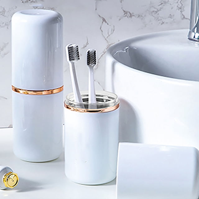 Toothbrush Storage,Travel Toothbrush Cup Set Toothbrush Holder Toothbrush Cup Revolutionary Design