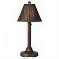 thumbnail image 2 of Patio Living Concepts Tahiti II 30 in. Table Lamp 17227 with 2 in. bronze tube body and tight weave  flat wicker  walnut shade, 2 of 2