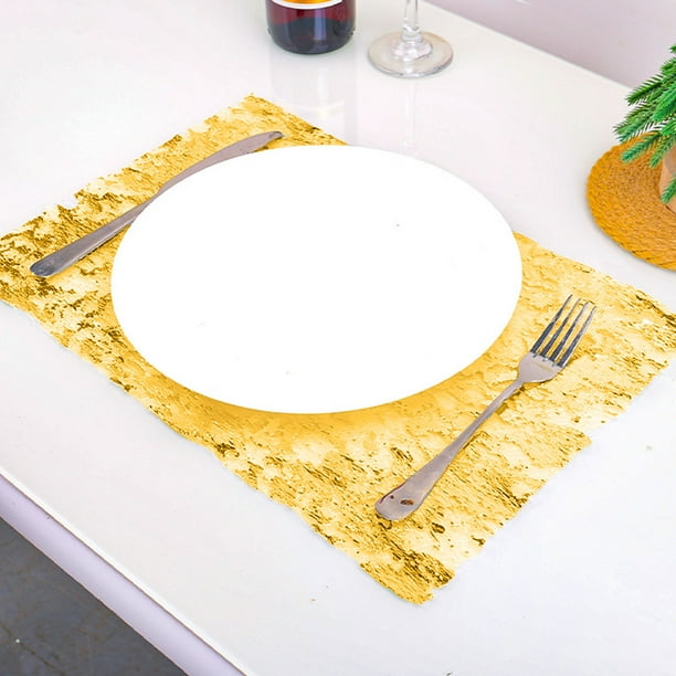 Alfombra de Mesa de Tela Metálica Brillante | 28x700cm, Navideña, para Bodas y Fiestas