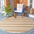 thumbnail image 2 of Safavieh Courtyard Brown Indoor Outdoor Rug - Round 7'10", 2 of 4