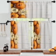 thumbnail image 3 of LALILO Kitchen Curtains and Valances Set of 3 36" Orange Window Treatment Tiers for Window Decor, 3 of 5