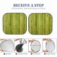 thumbnail image 5 of Picia Green Bamboo Fence 2 Piece Car Windshield Sun Shade Foldable | Foldable Sun Shield for Front Window Blocks UV Rays and Keeps Your Vehicle Cool-Medium, 5 of 7