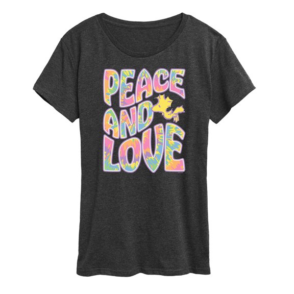 Peanuts - Peace & Love Short Sleeve Graphic T-Shirt