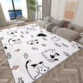 thumbnail image 4 of Washable Area Rug 7x8 ft Cartoon Animal Cat Area Rug for Living Room, Soft Low Pile Rugs, Non-Slip Carpet, Home Decor Floor Rug for Bedroom Dining Room Kitchen, 4 of 7